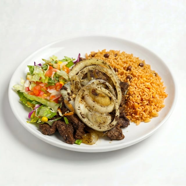 Bistec Encebollado | Steak With Onions.