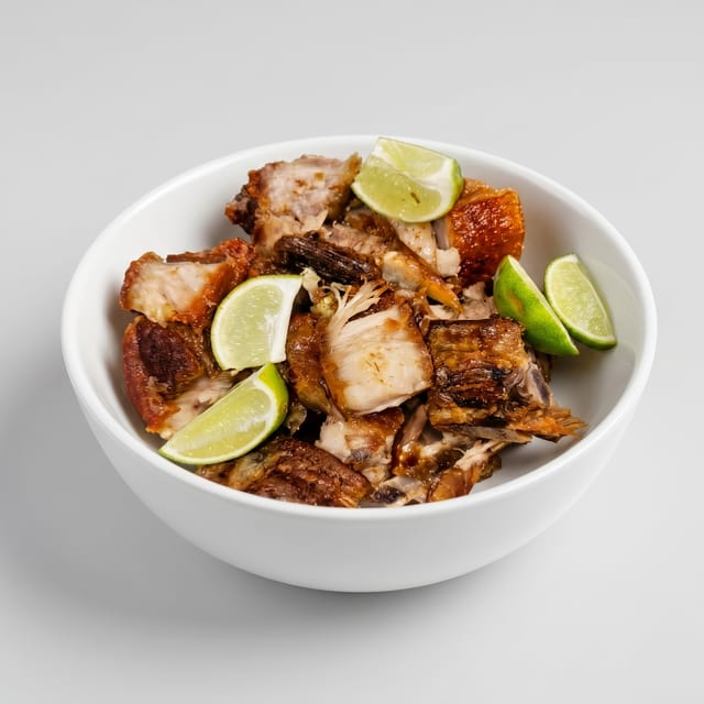Chicharrón De Cerdo | Pork Cracklings.